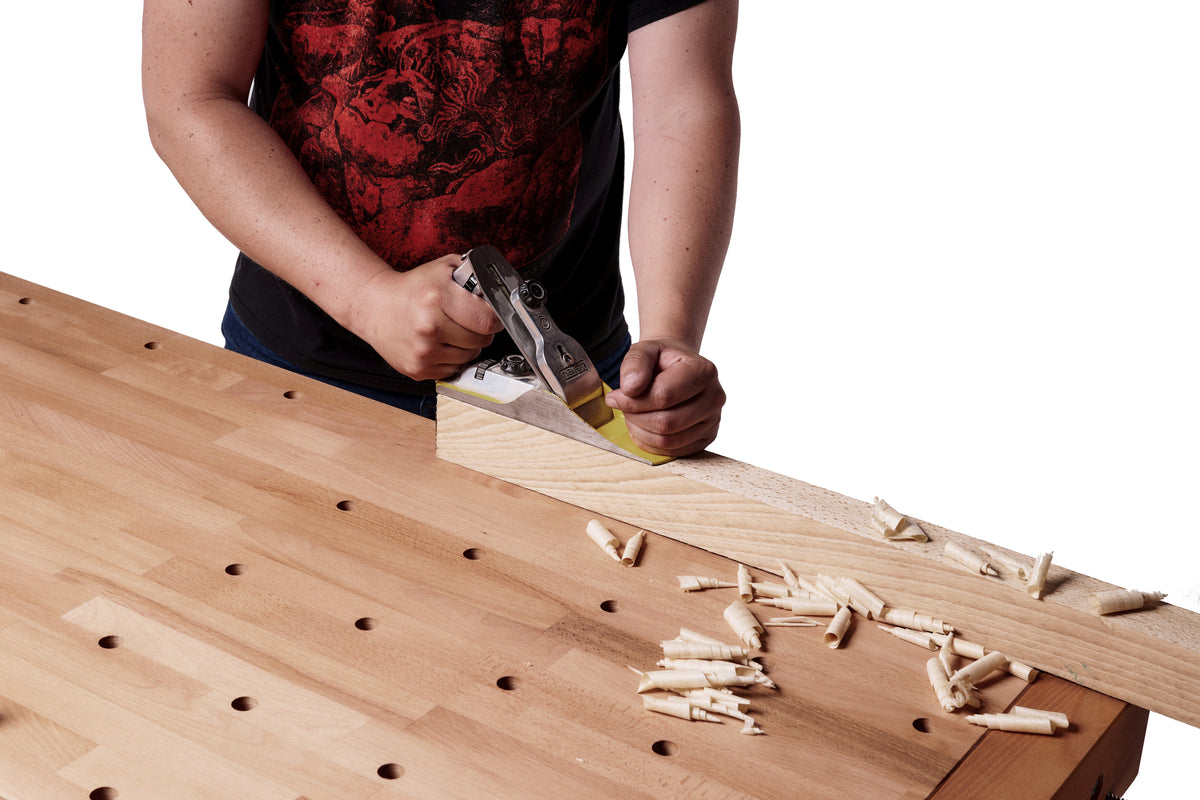 Detail view of RAMIA Multi-Bench 2000 woodworking workbench